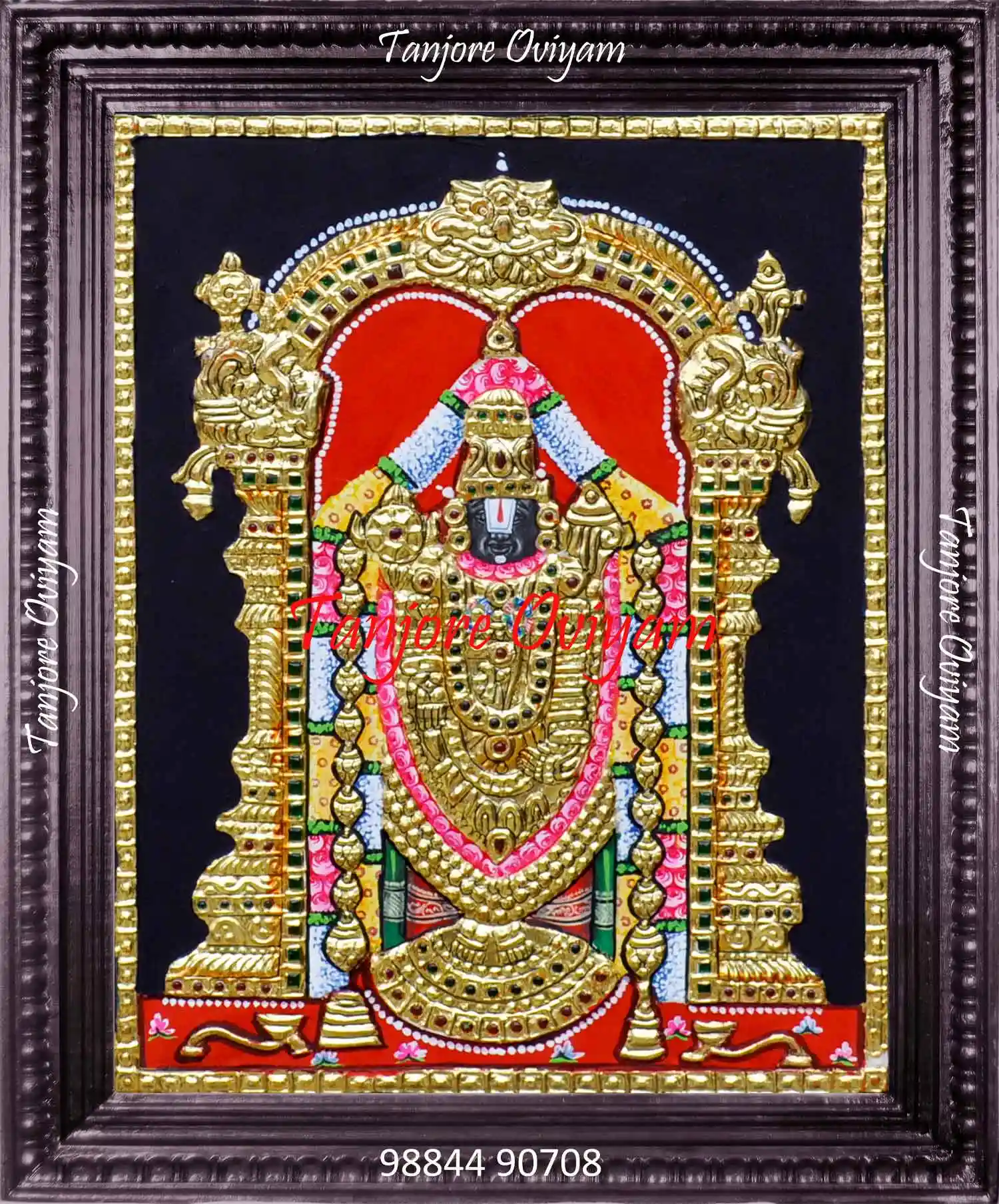 Balaji Tanjore Painting of Tirupati Balaji
